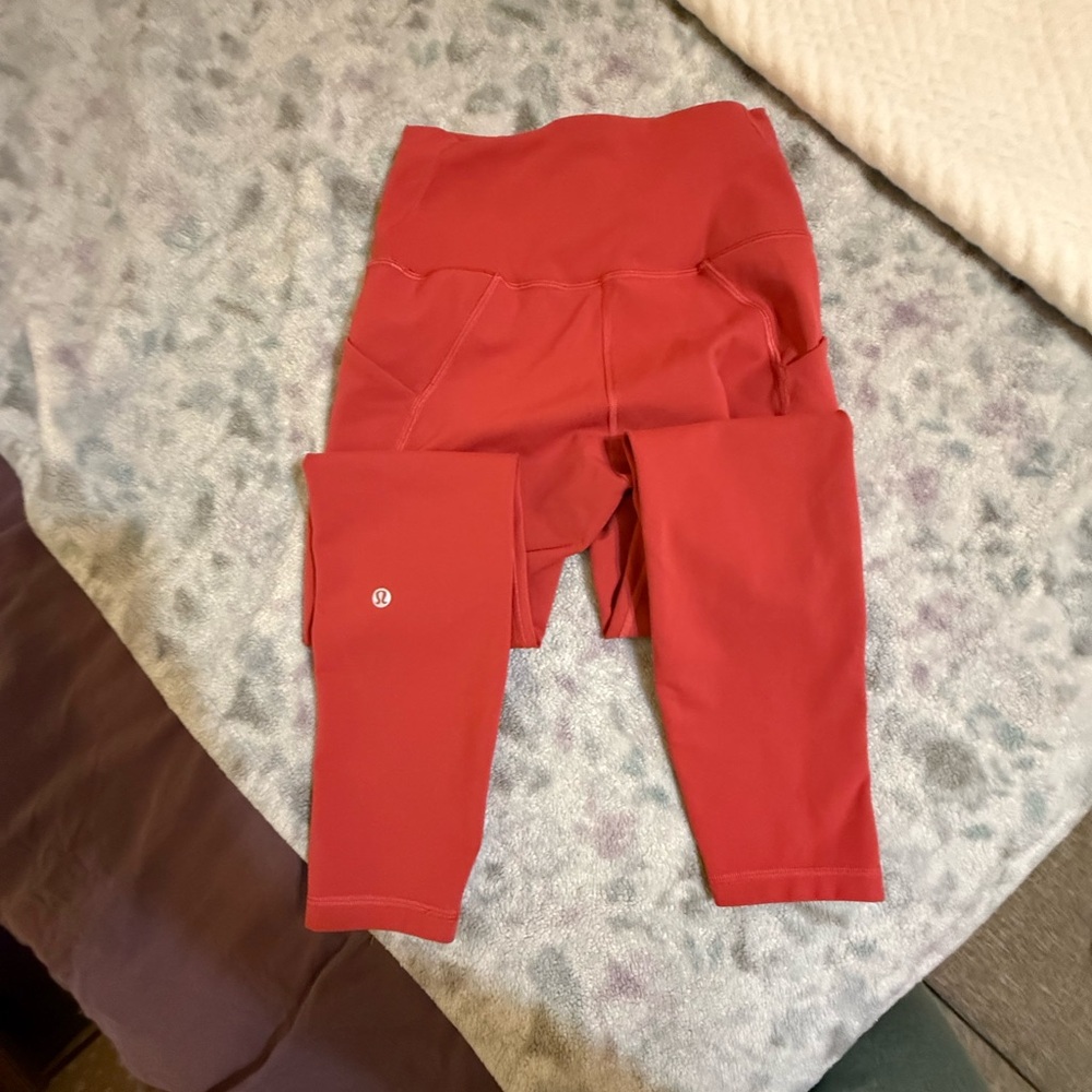 Lululemon Athletica Red Leggings